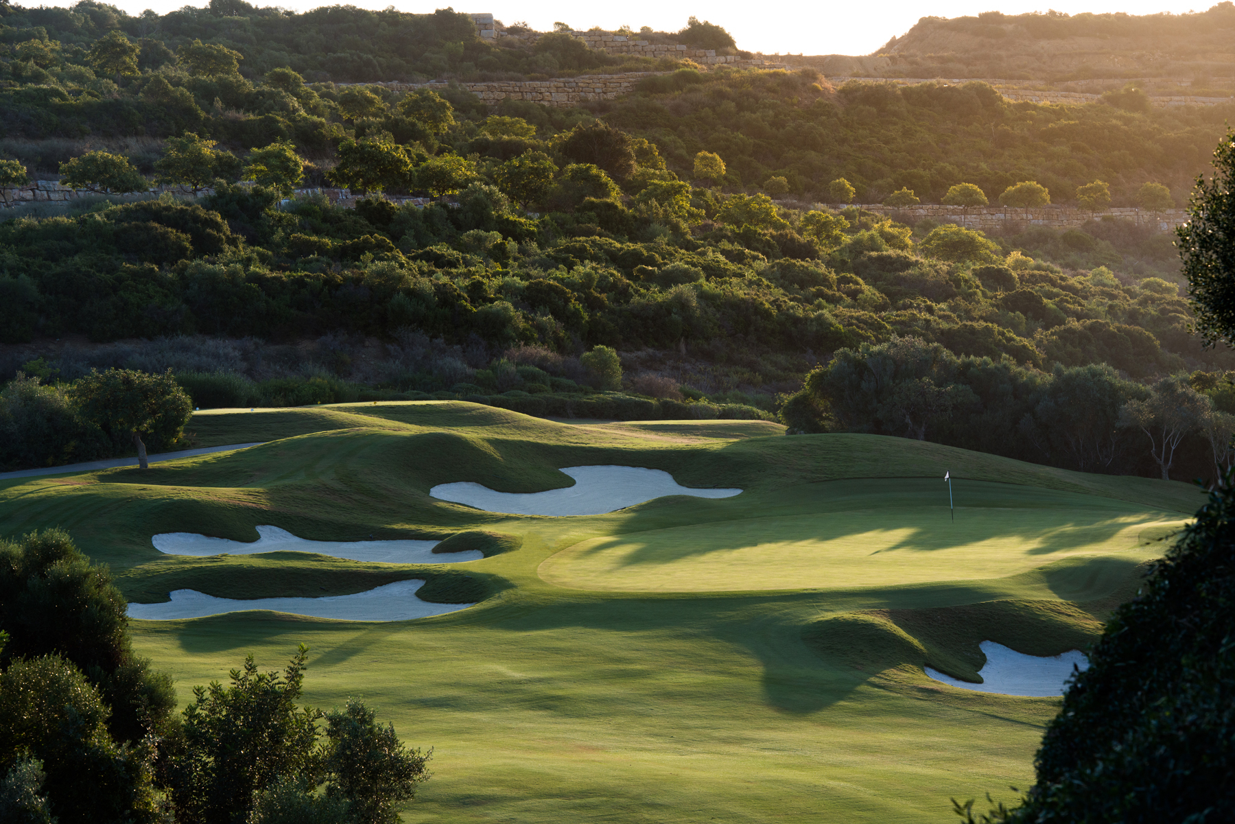 Short game practice area at Finca Cortesin