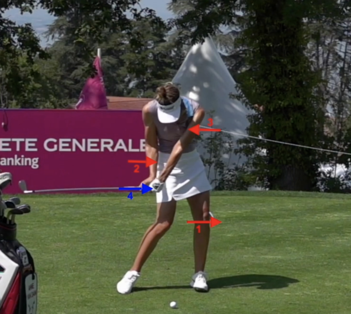 Energy transfers naturally into the club