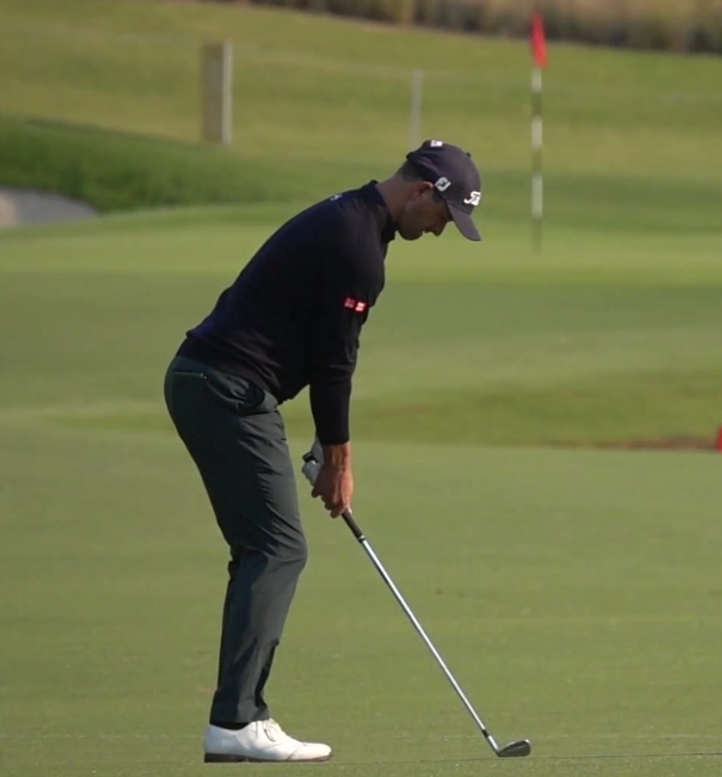 Neutral golf setup position