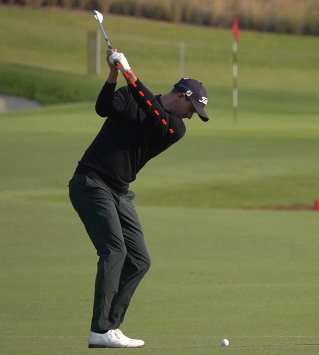 Neutral top of backswing position