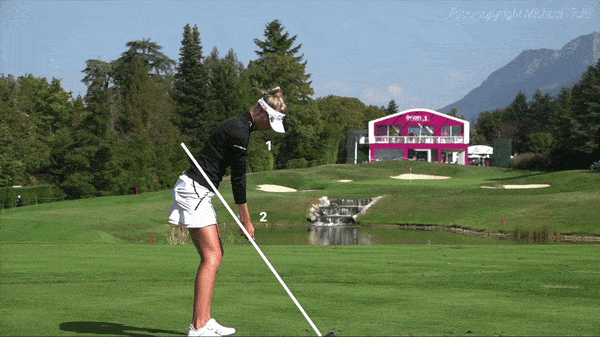 Golf club position during the takeaway